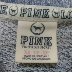 VS Pink hoodie light blue